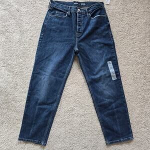 NWT Old Navy High Rise High Straight Secret Slim Pockets Dark Wash Jeans Size 8